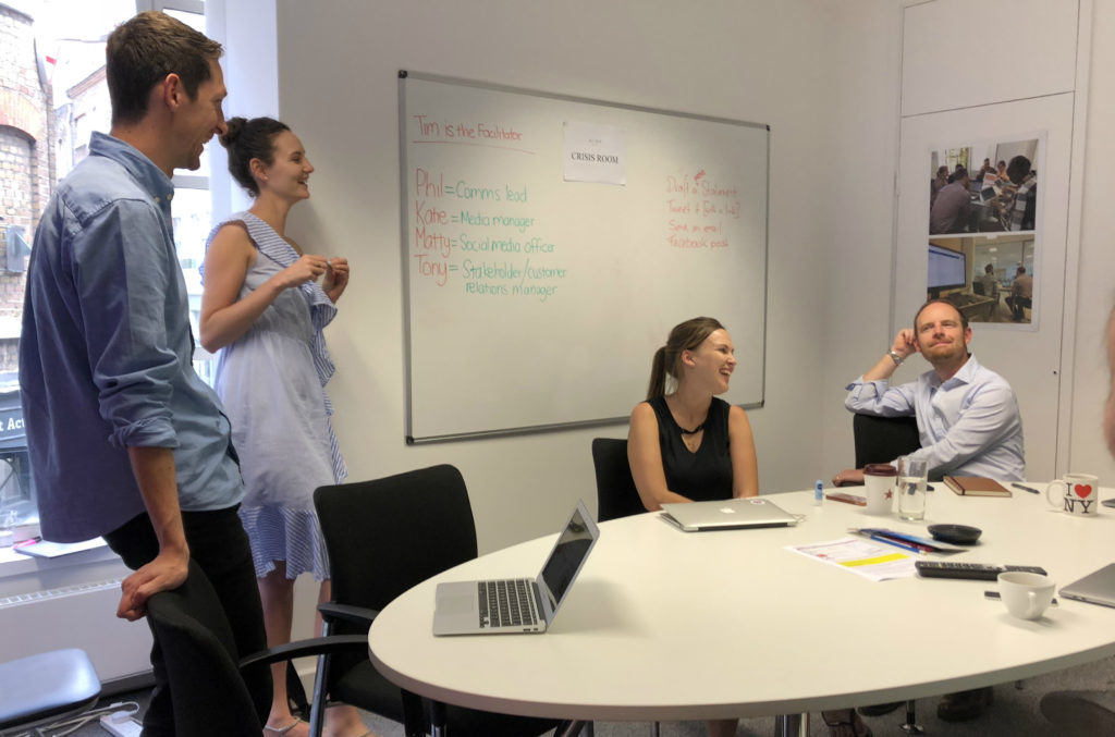 Al, Kate, Katie and Tim in the Helpful London meeting room