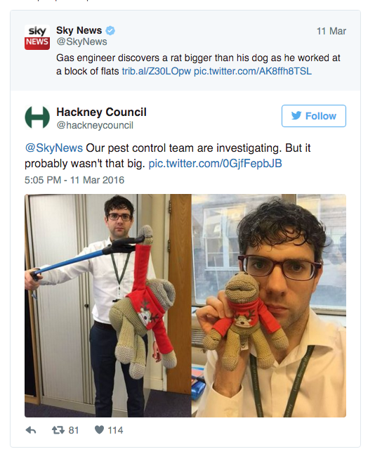 Hackney Council deny size of rat